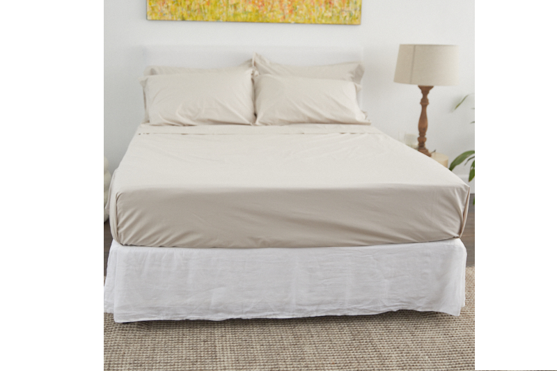 Organic Cotton Sheet Separates - Oyster
