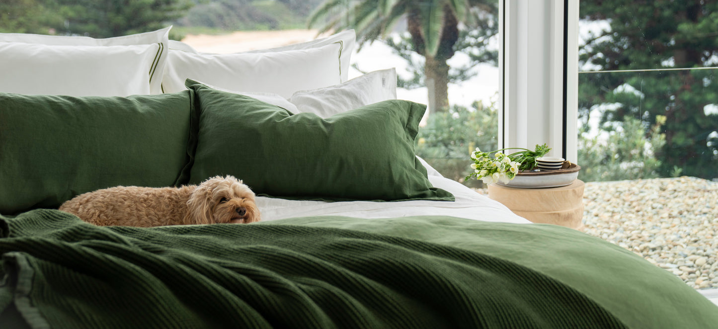 Organic Cotton Quilt Covers - Embroidered