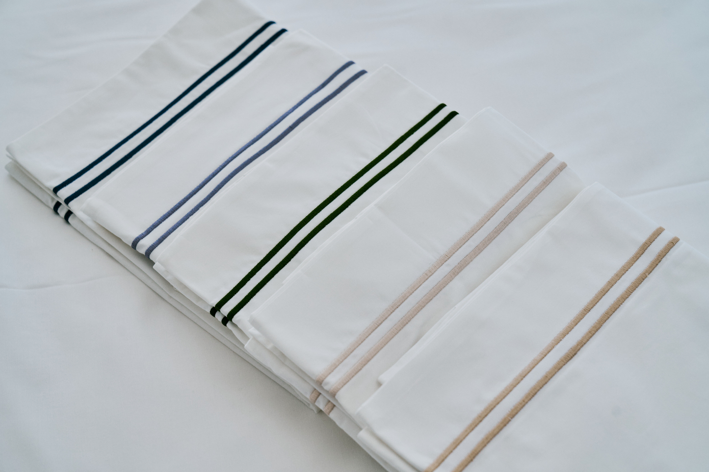 Organic Cotton Pillowcases - Embroidered