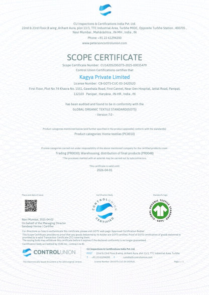 GOTS Certified Organic Cotton Bath Towels
