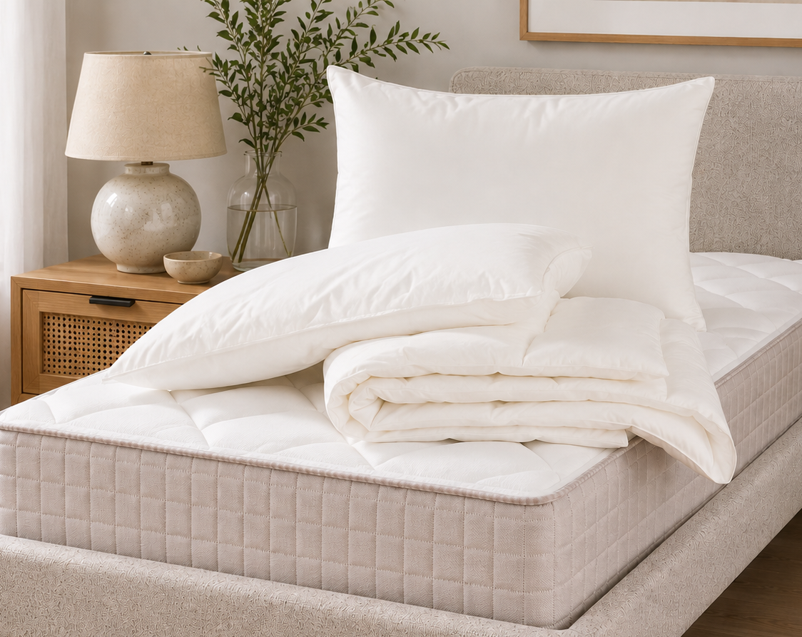 Natural quilts and pillows