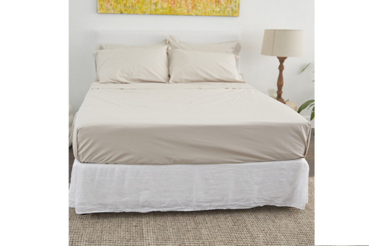 Organic Cotton Sheet Separates - Oyster