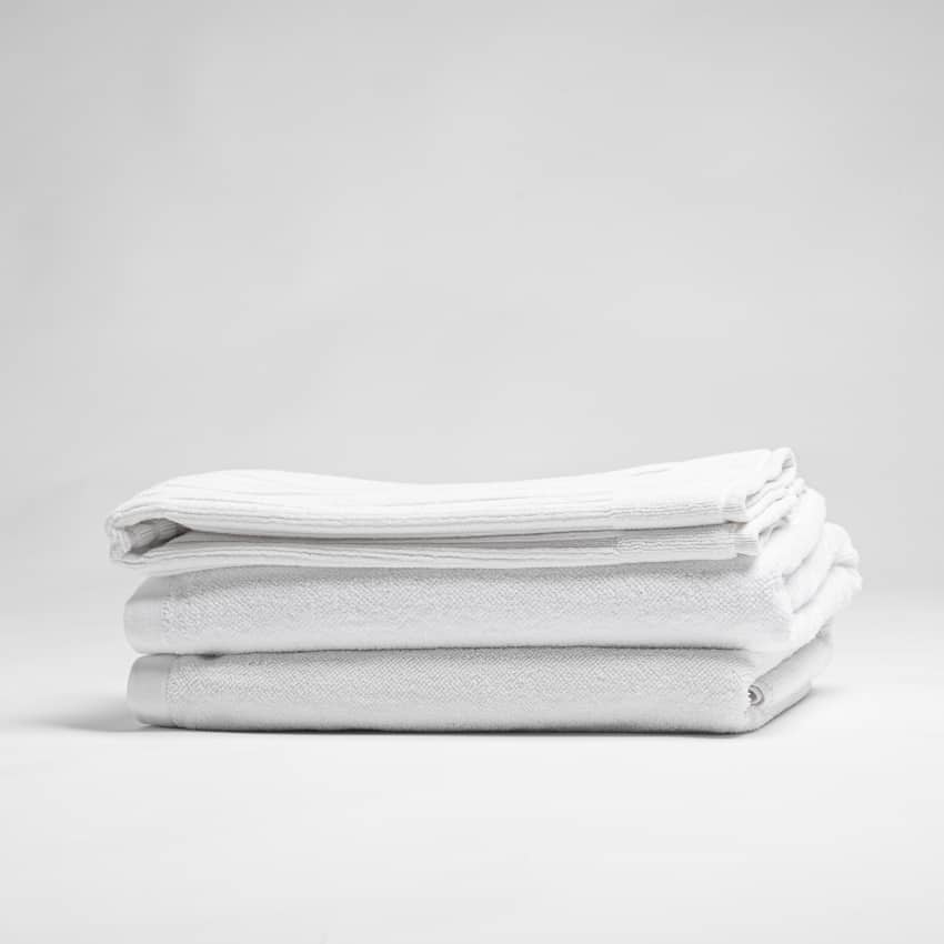 Organic Cotton Bath Towels - White