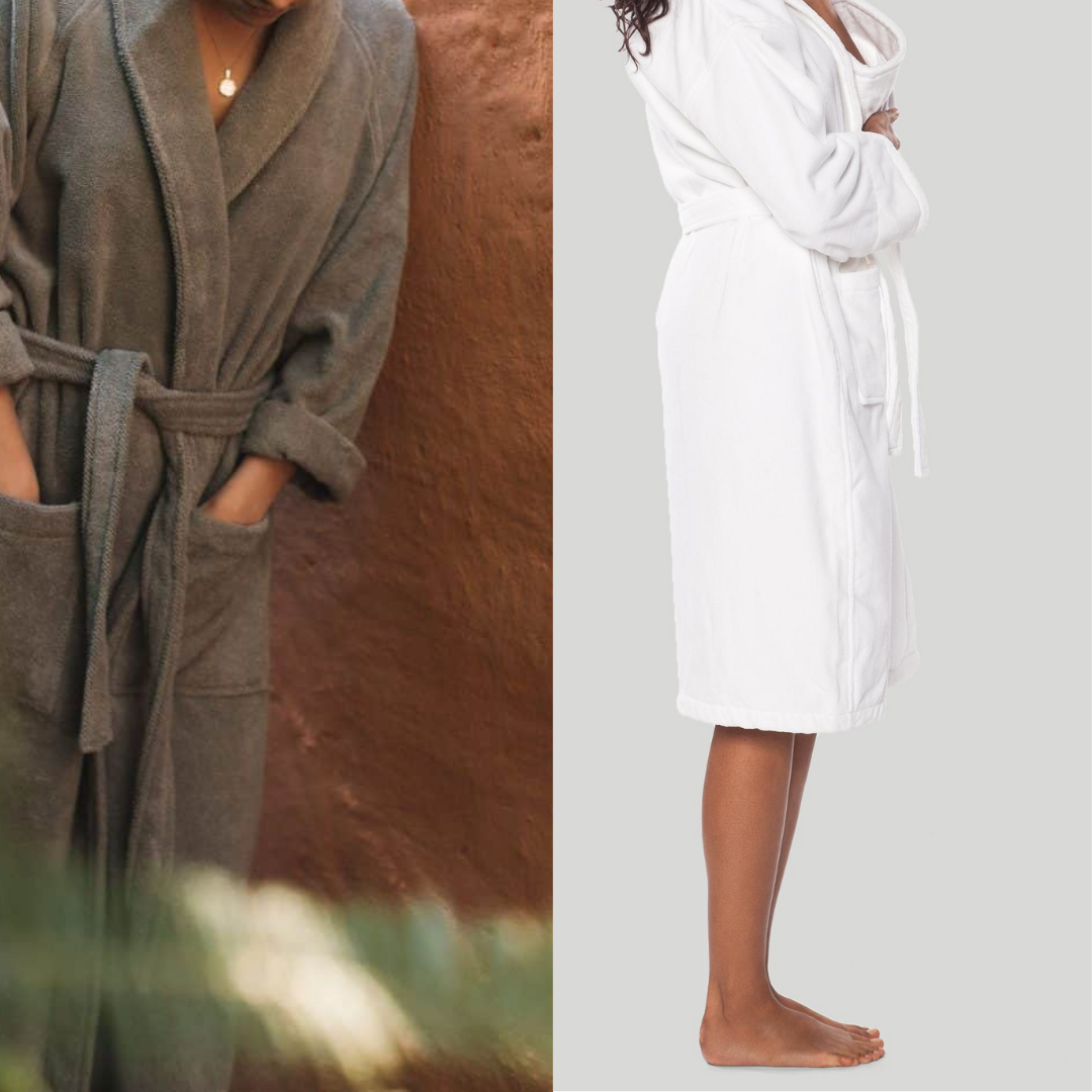 Organic Cotton Resort Bathrobe, thick long luxurious robe